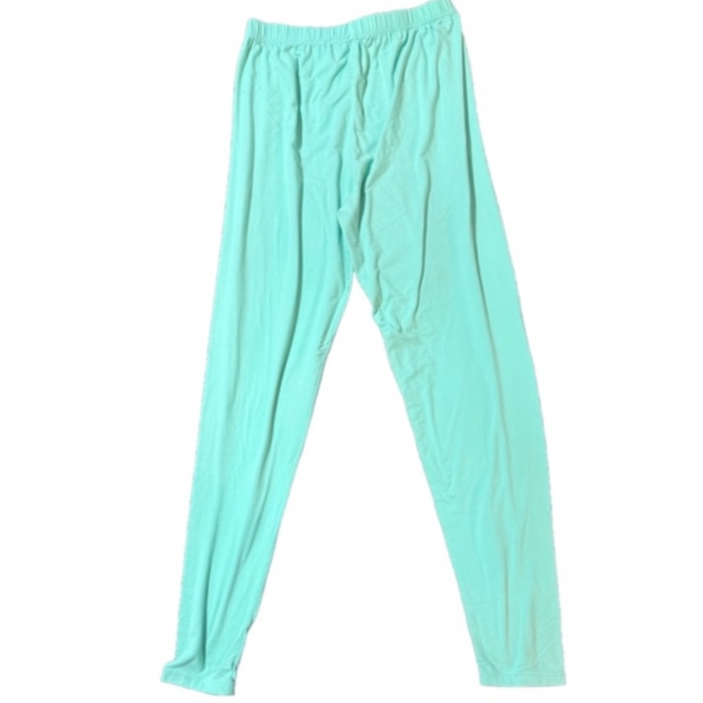 ✨ Butter Soft Plus Size Leggings 3X | Pink, Brown, Mint | Cozy Lounge - Picture 3 of 9